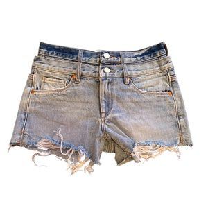 Blank NYC 💙 blue double waist design shorts